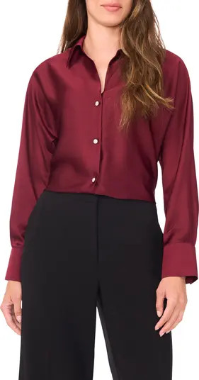 Charmeuse Button-Up Shirt | Nordstrom