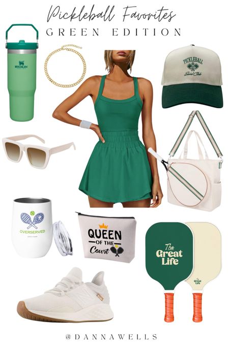 Pickleball outfit // green // green pickleball fashion // summer favorites // pickleball // Amazon finds // Amazon favorites // LTK // Amazon fit 

#LTKFitness #LTKActive #LTKStyleTip