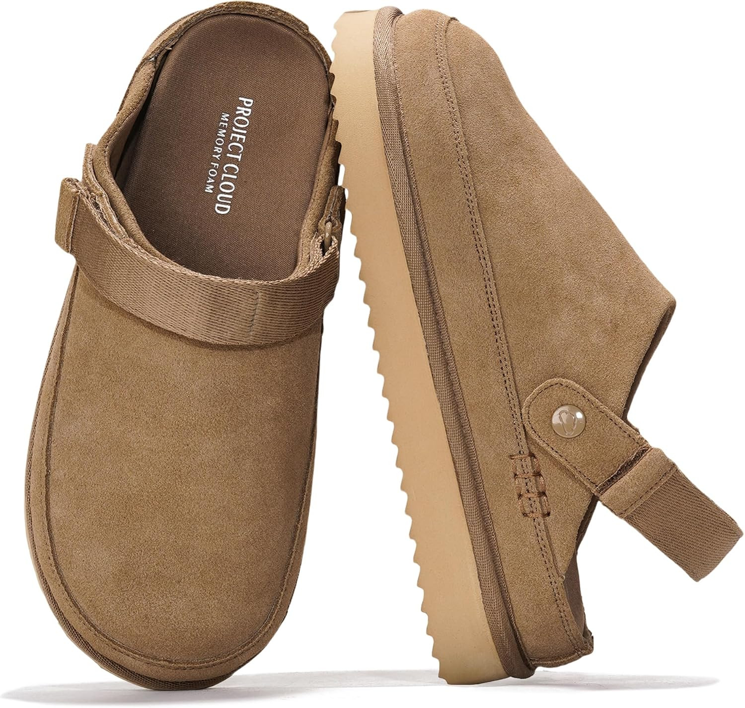Project Cloud 100% Genuine Leather Platform Clogs for Women Mules for Women | Amazon (US)