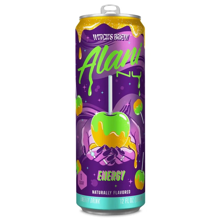 Alani Nu Sugar-Free Energy Drink, Pre-Workout Performance, Witch's Brew, 12 Oz Cans (Pack Of 12) | Walmart (US)
