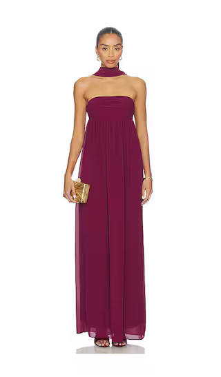 Soleil Gown in Wine | Revolve Clothing (Global)