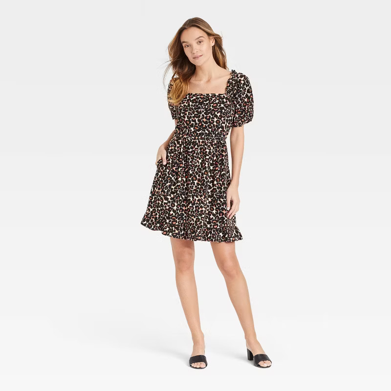 Women's Puff Short Sleeve Dress - Who What Wear™ | Target