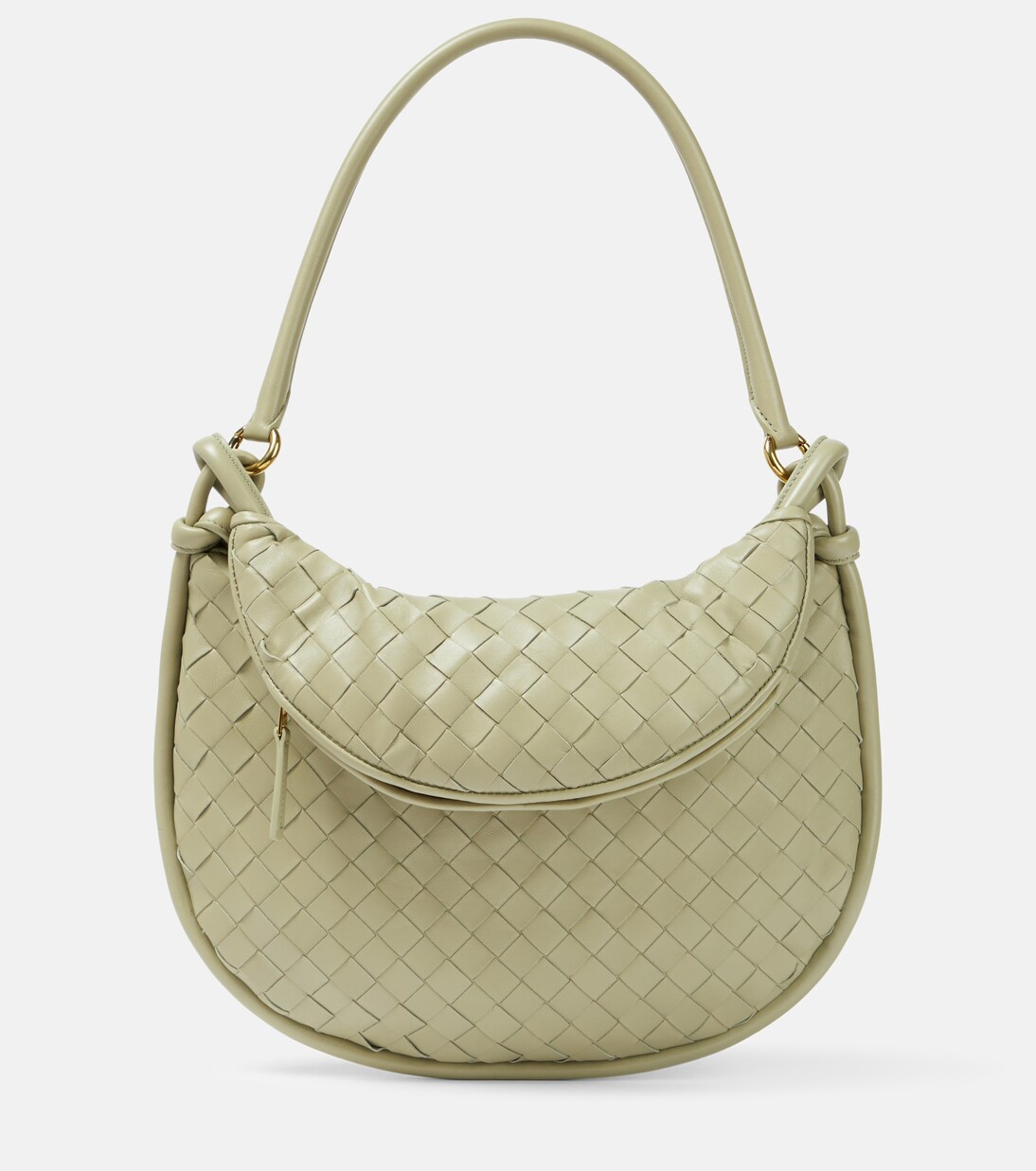 Gemelli Intrecciato leather shoulder bag | Mytheresa (UK)