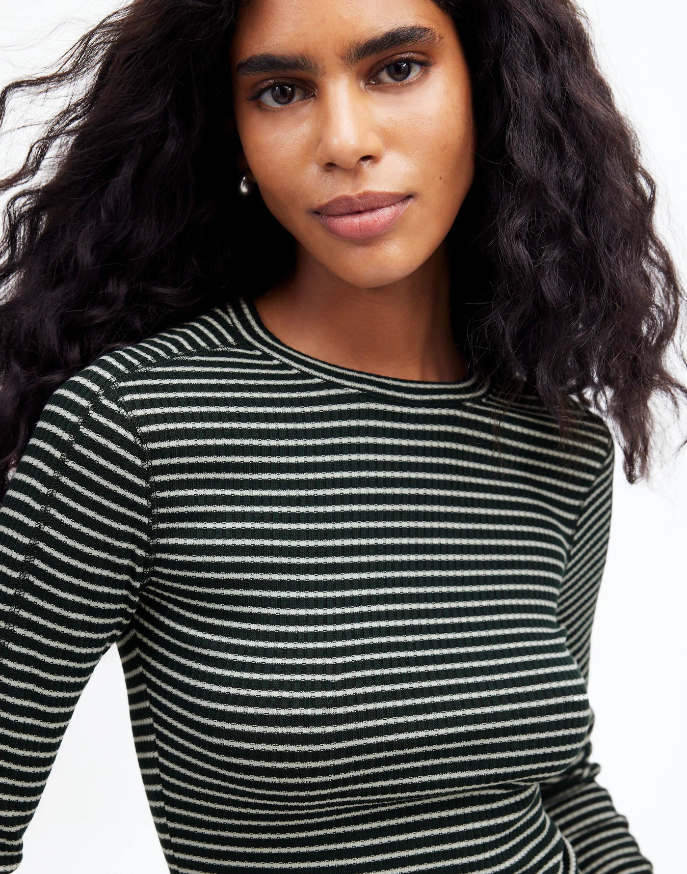 Ribbed Crewneck Long-Sleeve Tee | Madewell | Madewell