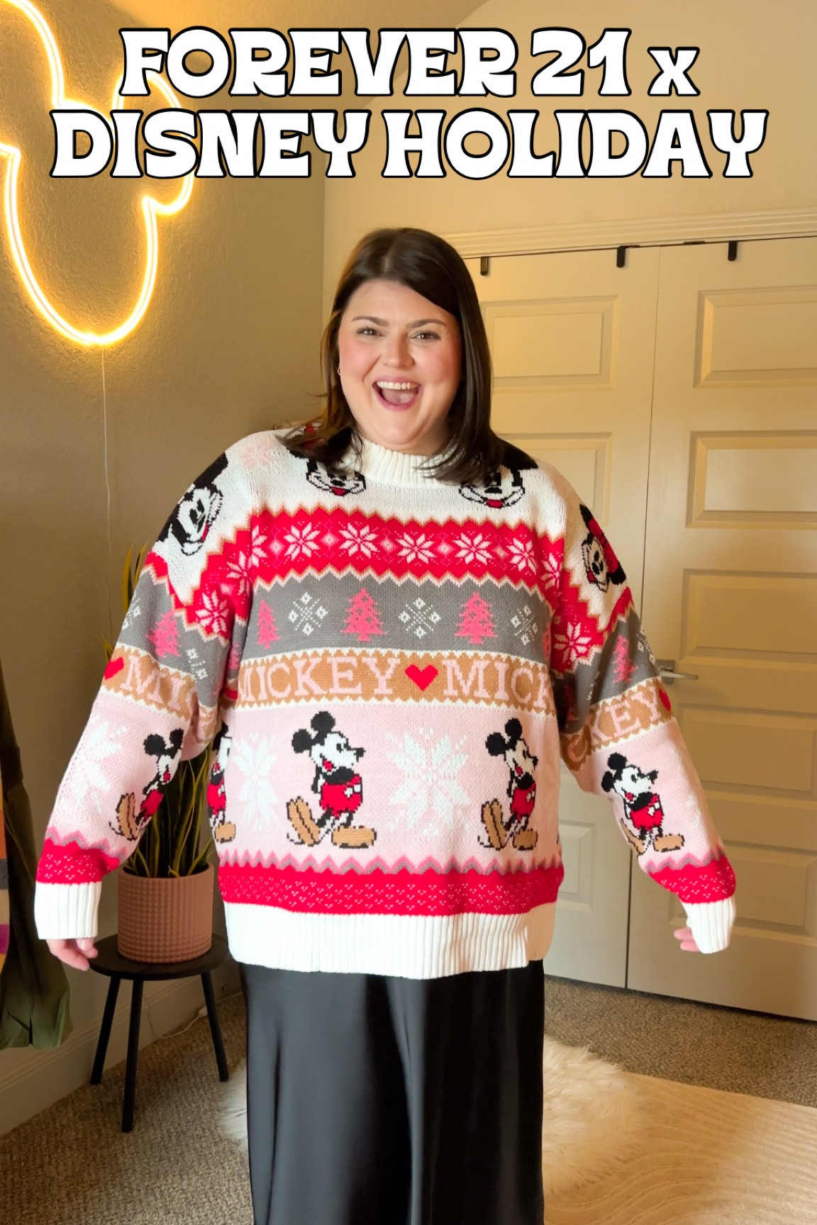 Plus size deals disney christmas sweaters