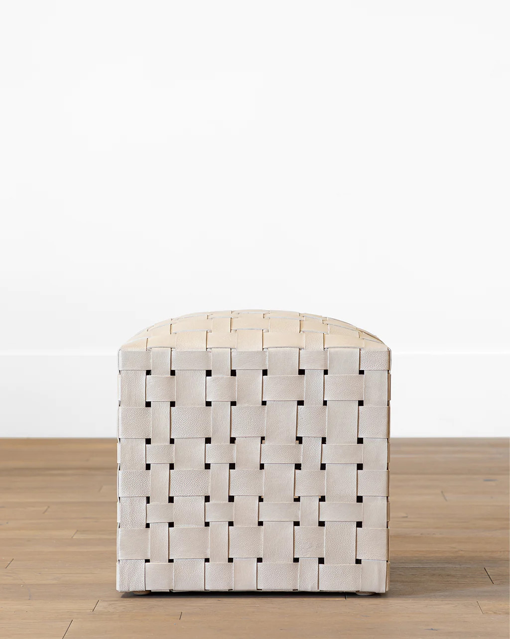 Ackley Leather Ottoman | McGee & Co.