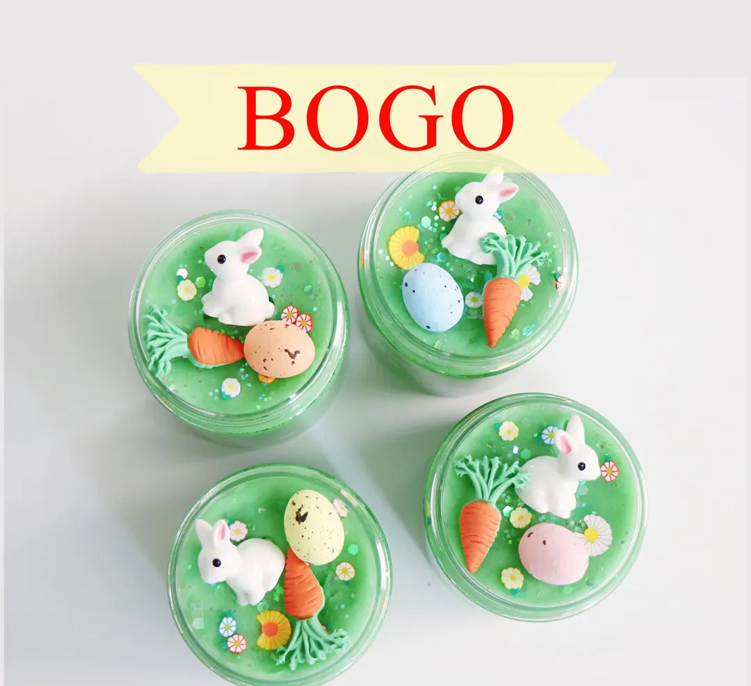 BOGO Easter Playdough Kits, Buy 2 Get 1 FREE, Easter Basket Playdough Jars, Party Favors, Easter ... | Etsy (US)