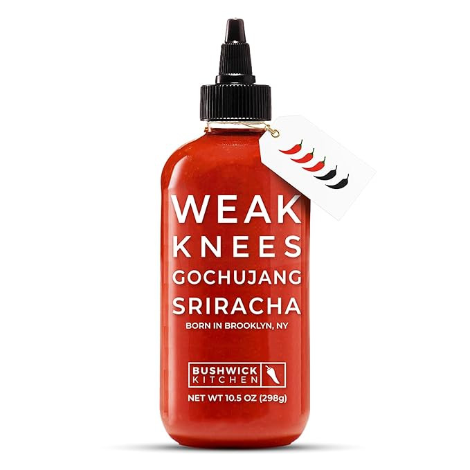 Weak Knees Gochujang Sriracha Hot Sauce - Infused with Bold Korean Gochujang Paste & Classic Spic... | Amazon (US)