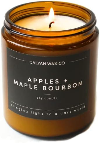 Calyan Wax Soy Wax Candle, Apples & Maple Bourbon Scented Candle for The Home | Premium Candle with  | Amazon (US)