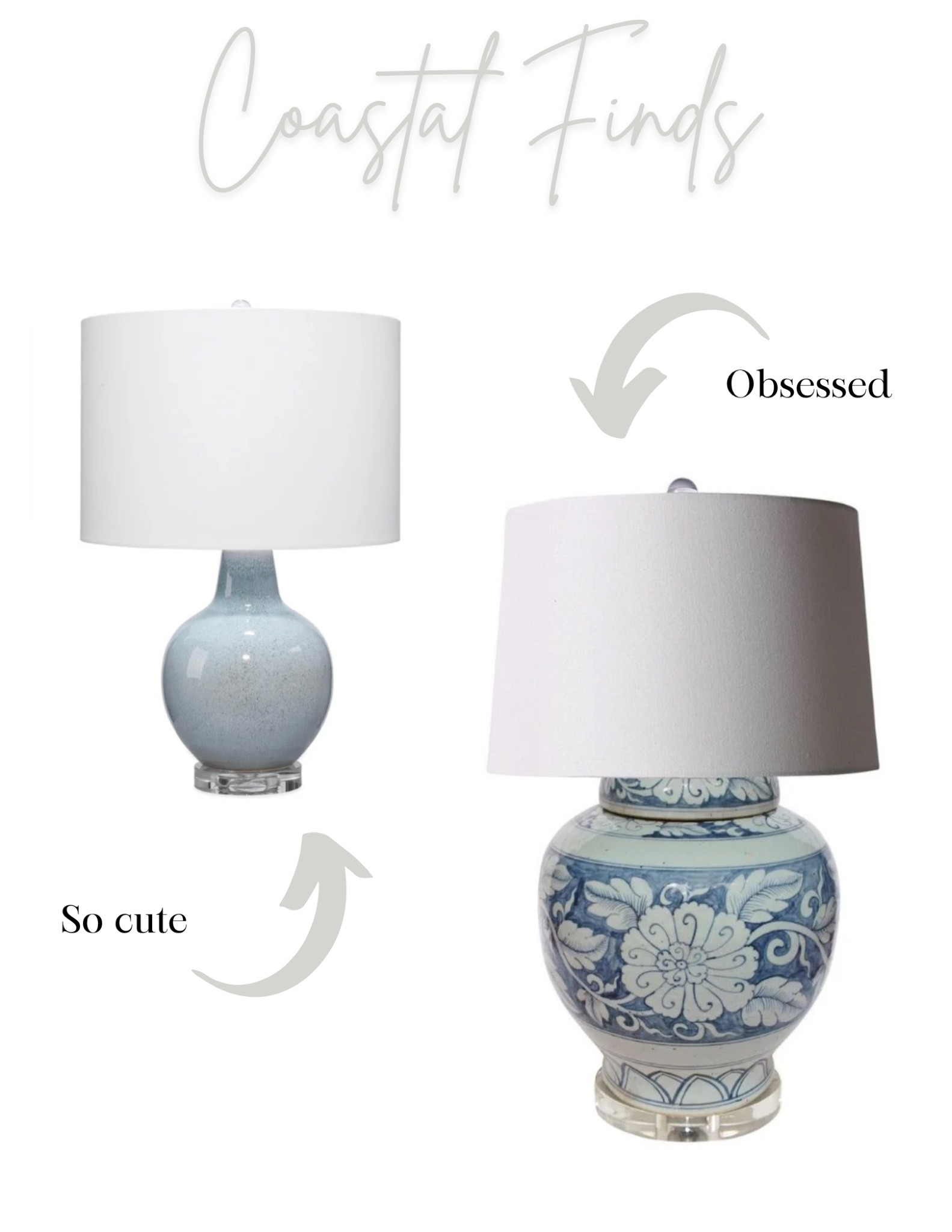 Coastal decor style
Lamps, blue lamp, home decor 

#LTKhome