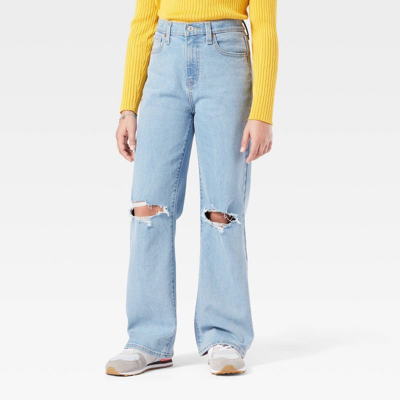 DENIZEN® from Levi's® Girls' High-Rise Loose Wide Leg Jeans | Target