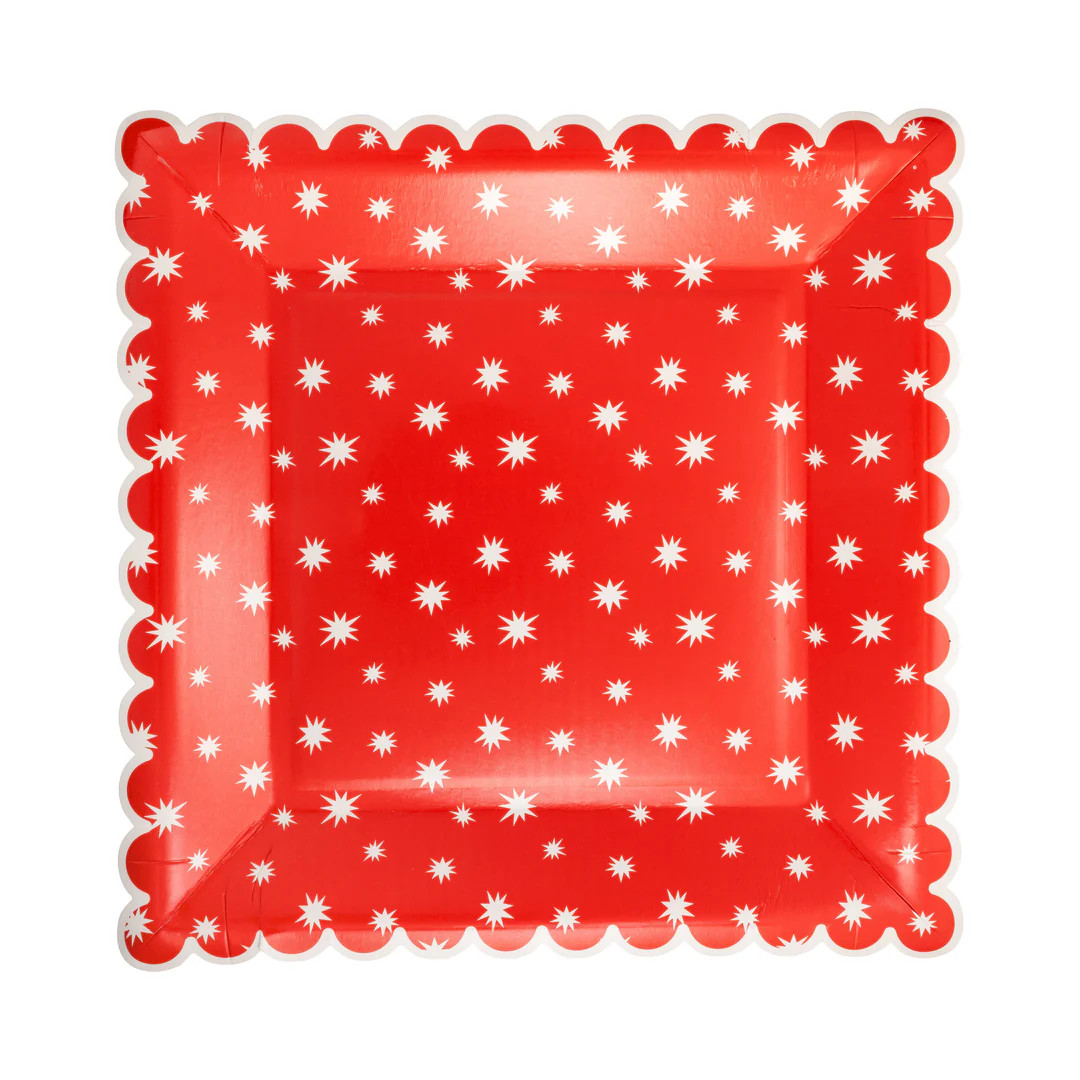 Large Red Star Plate | My Mind's Eye
