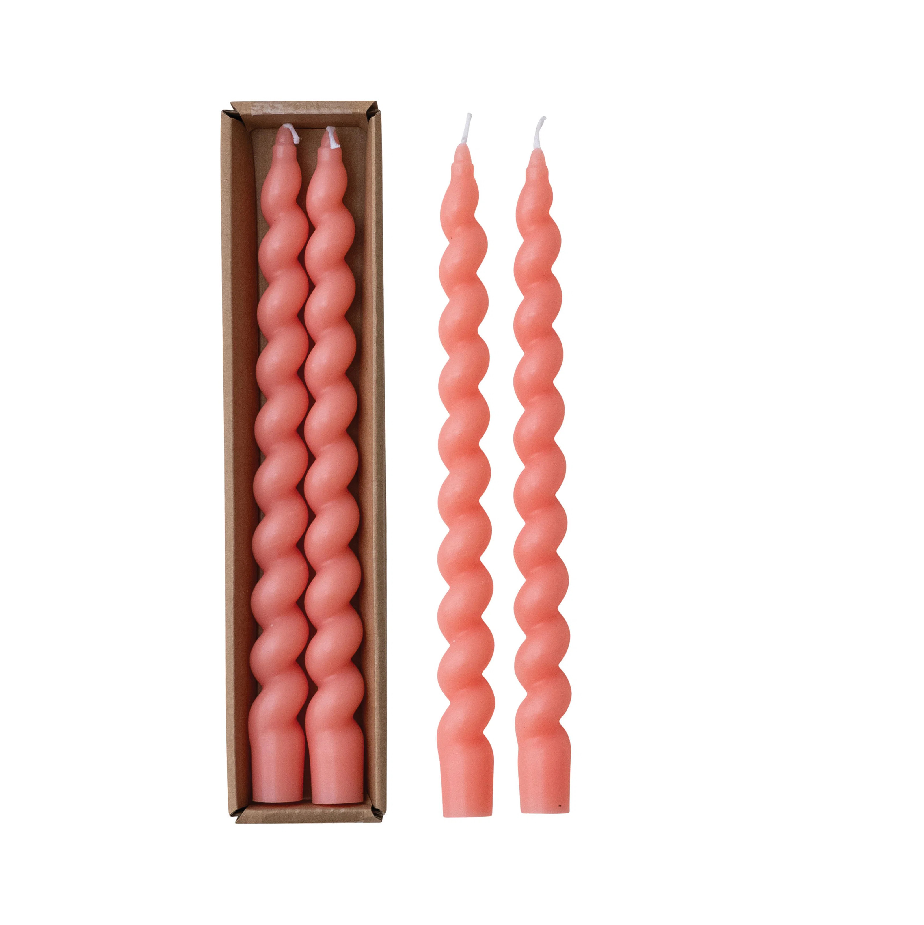 Unscented Twisted Taper Candles In Box | Wayfair North America