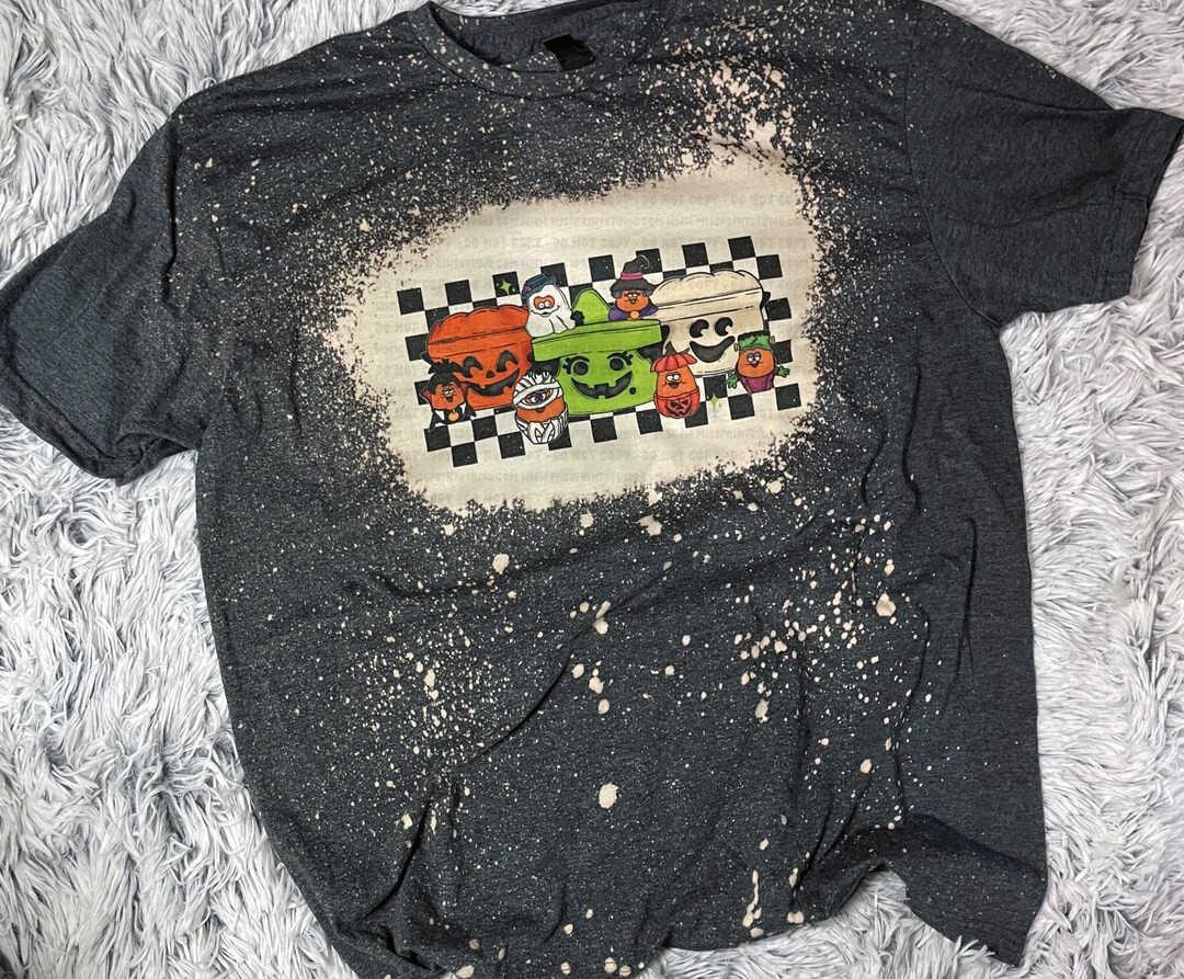 New Style 90s Retro Halloween Bucket Short Sleeved Bleached - Etsy Philippines | Etsy ROW