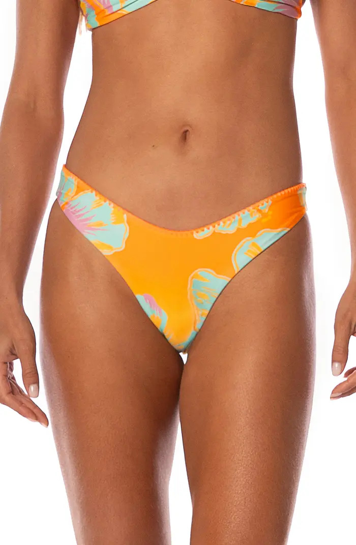 Hawaiian Floral Splendour Reversible Bikini Bottoms | Nordstrom