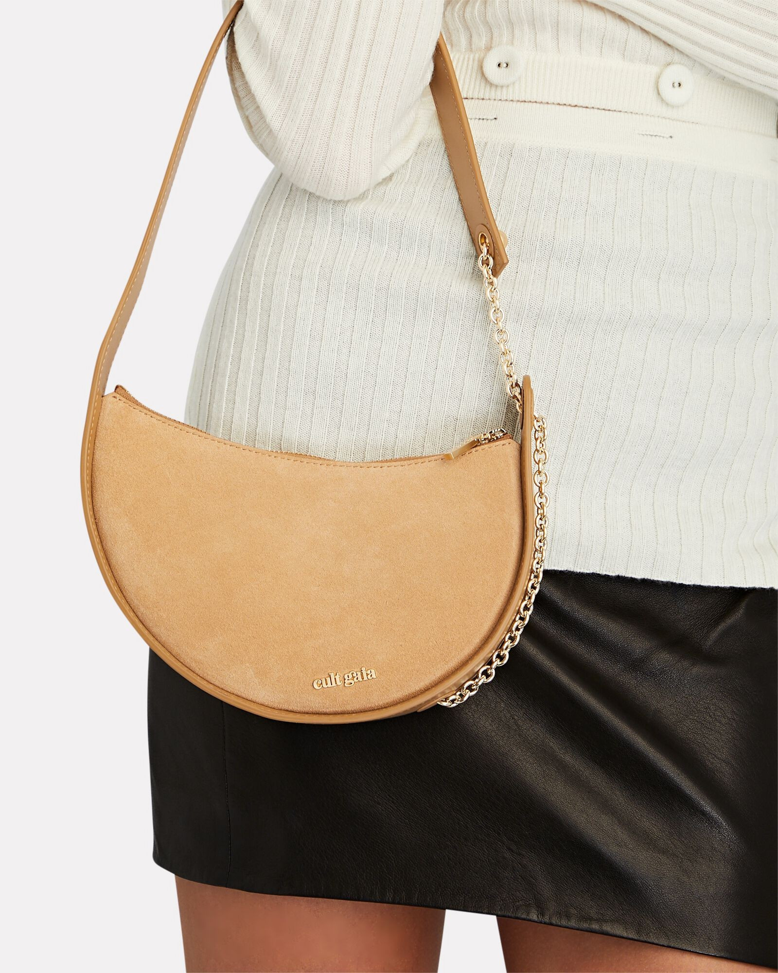 Nadia Suede Shoulder Bag | INTERMIX