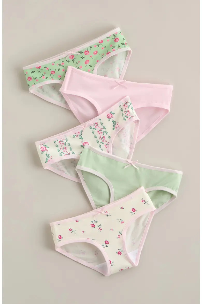 Kids' Assorted 5-Pack Stretch Cotton Hipster Briefs (Women) | Nordstrom | Nordstrom
