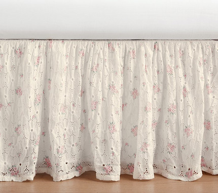 Click for more info about LoveShackFancy Eyelet Crib Skirt
