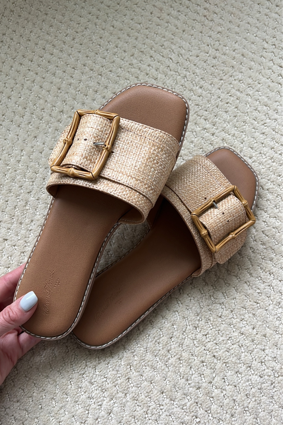 Target sandals that look expensive but only cost $24.99. Very comfortable + fit tts. 

#LTKunder50 #LTKshoecrush