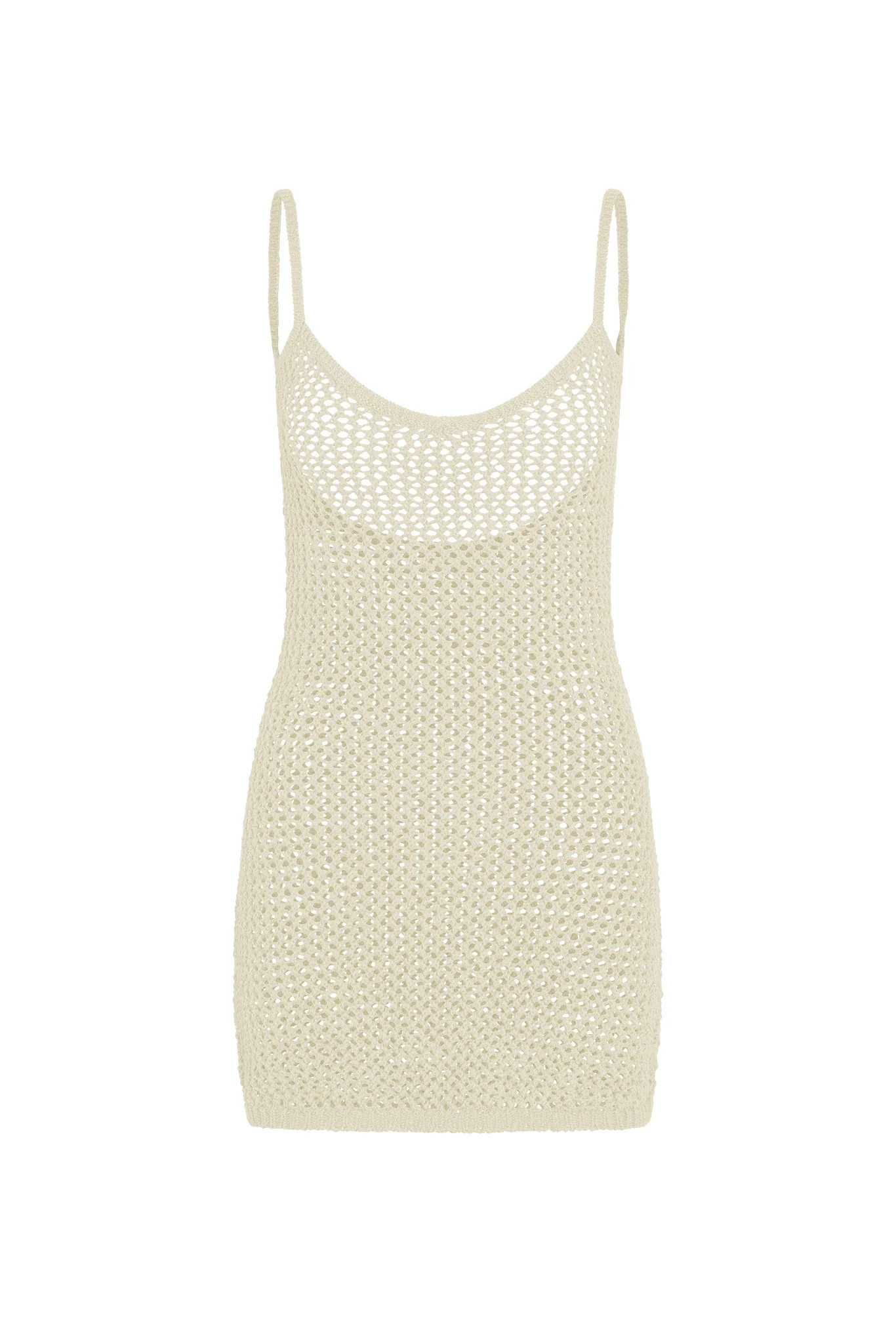 Zanzibar Mini Dress - Ivory Petit Crochet | Monday Swimwear