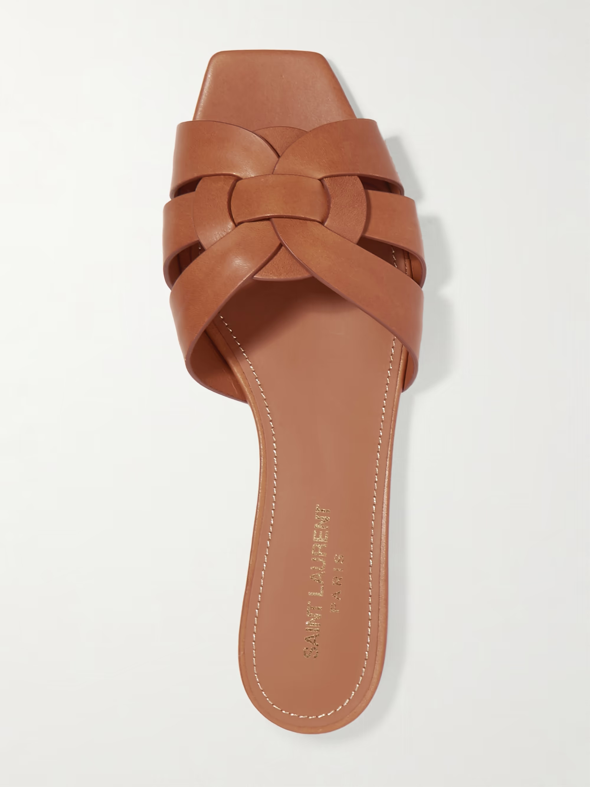 Nu Pieds woven leather slides | NET-A-PORTER (US)