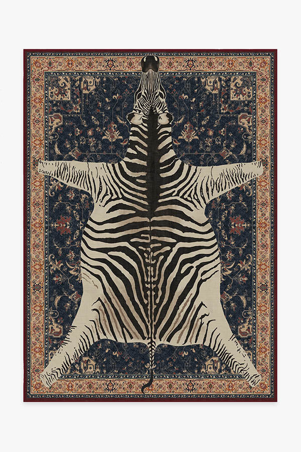 Iris Apfel On Safari Sapphire Rug | Ruggable | Ruggable