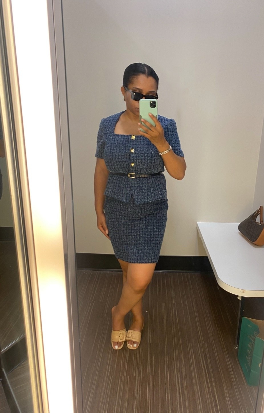 Today’s look is by BCBG
Short-Sleeve Button-Front Jacket, wearing size US 10  & Tweed Mini Pencil Skirt in size 8 is a perfect sets for your grown & high value woman season✨. You will feel classy and polished for sure! Available at Macy’s 

#LTKStyleTip #LTKPetite