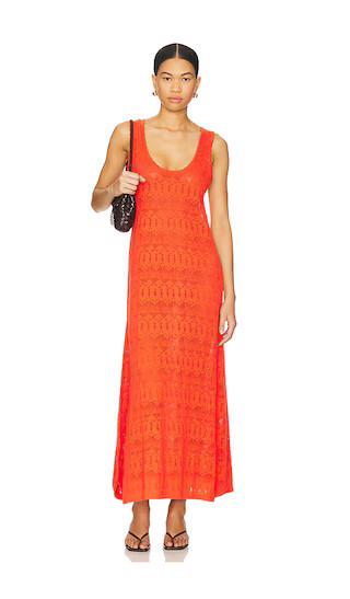 SPELL Siesta Maxi Dress in Orange. - size L | Revolve Clothing (Global)