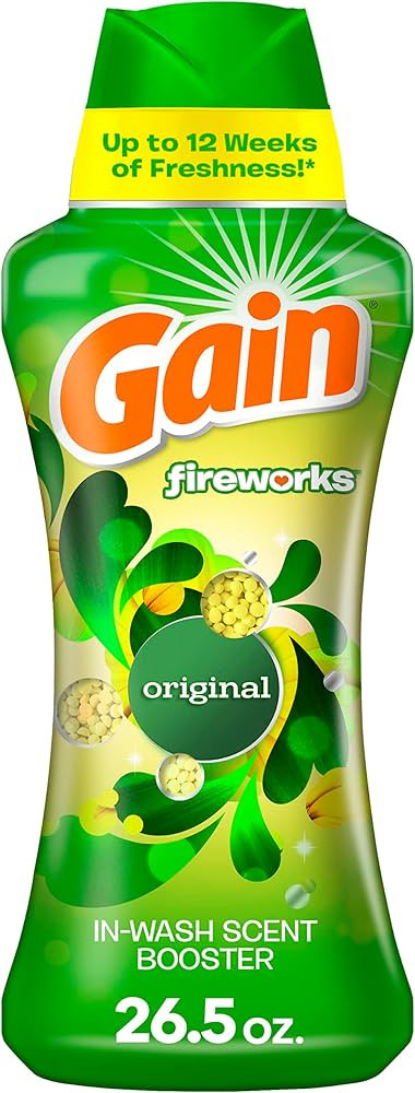 Gain Fireworks Laundry Scent Booster Beads for Washer, Original, 26.5 oz, Use with Fabric Softene... | Amazon (US)