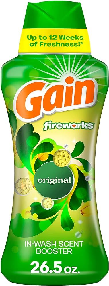 Gain Fireworks Laundry Scent Booster Beads for Washer, Original, 26.5 oz, Use with Fabric Softene... | Amazon (US)