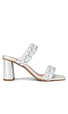 Dolce Vita Paily Sandal in Silver Metallic Suede from Revolve.com | Revolve Clothing (Global)