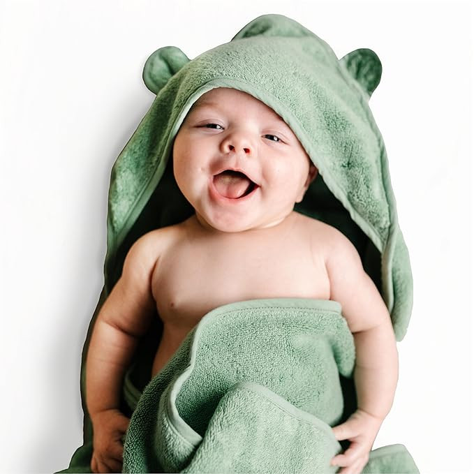 Natemia Hooded Baby Bath Towel - 100% Organic Cotton Baby Towels for Newborns, Toddlers, Boys, Gi... | Amazon (US)