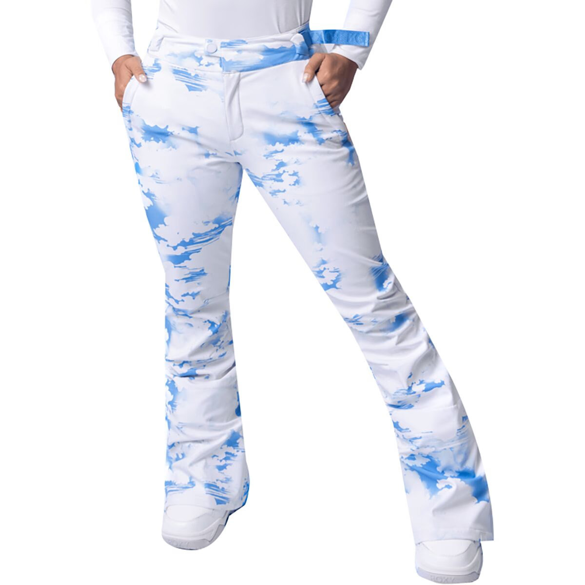 Roxy Chloe Kim Snow Pant - Women's Azure Blue Clouds, XS | Backcountry
