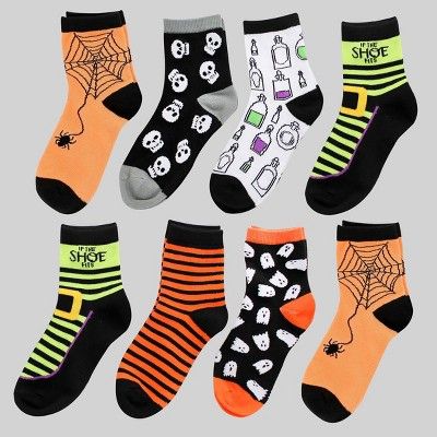 8pk Women's Halloween Socks - Bullseye's Playground™ | Target