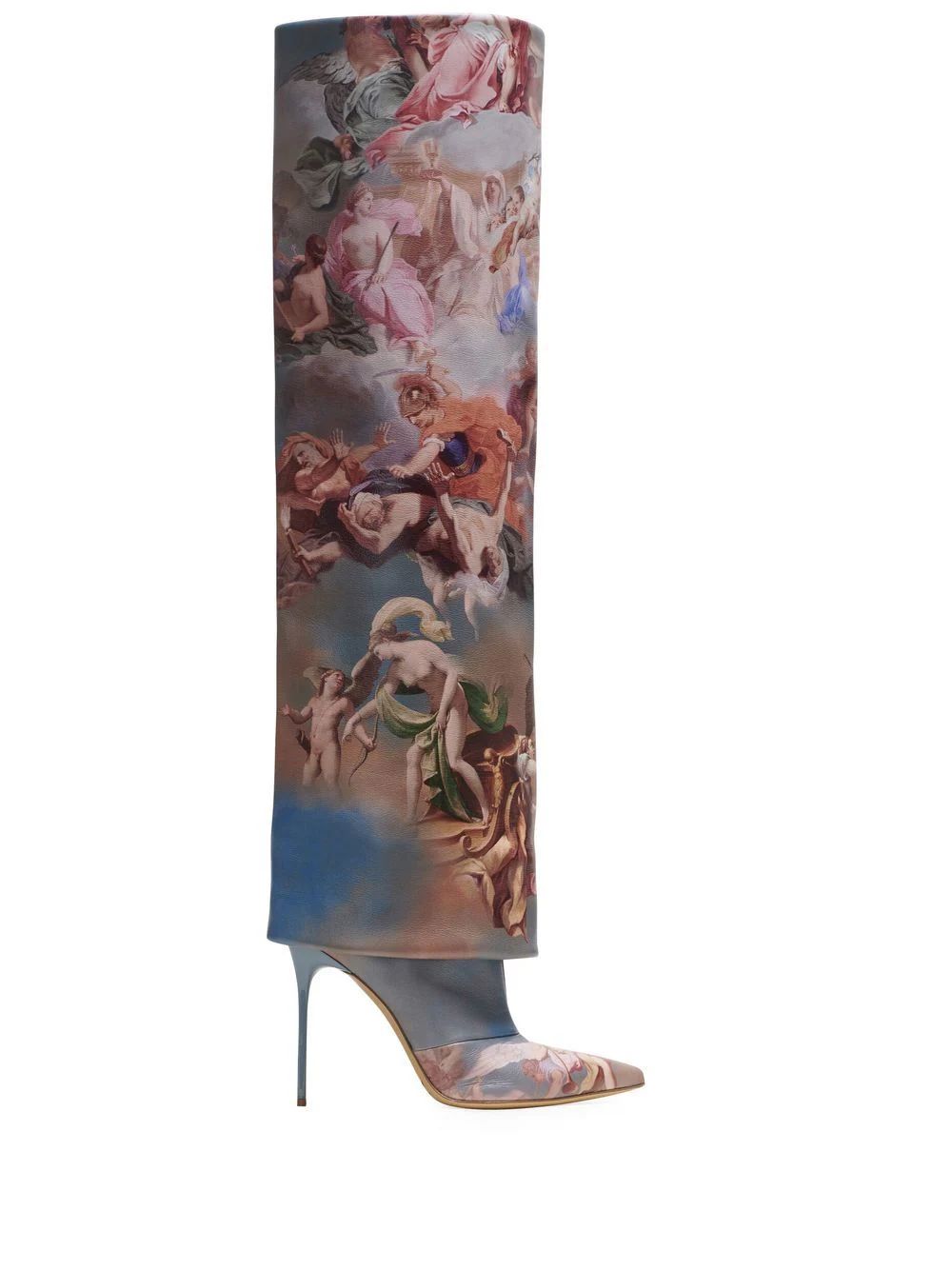Balmain Ariel sky-print Boots - Farfetch | Farfetch Global