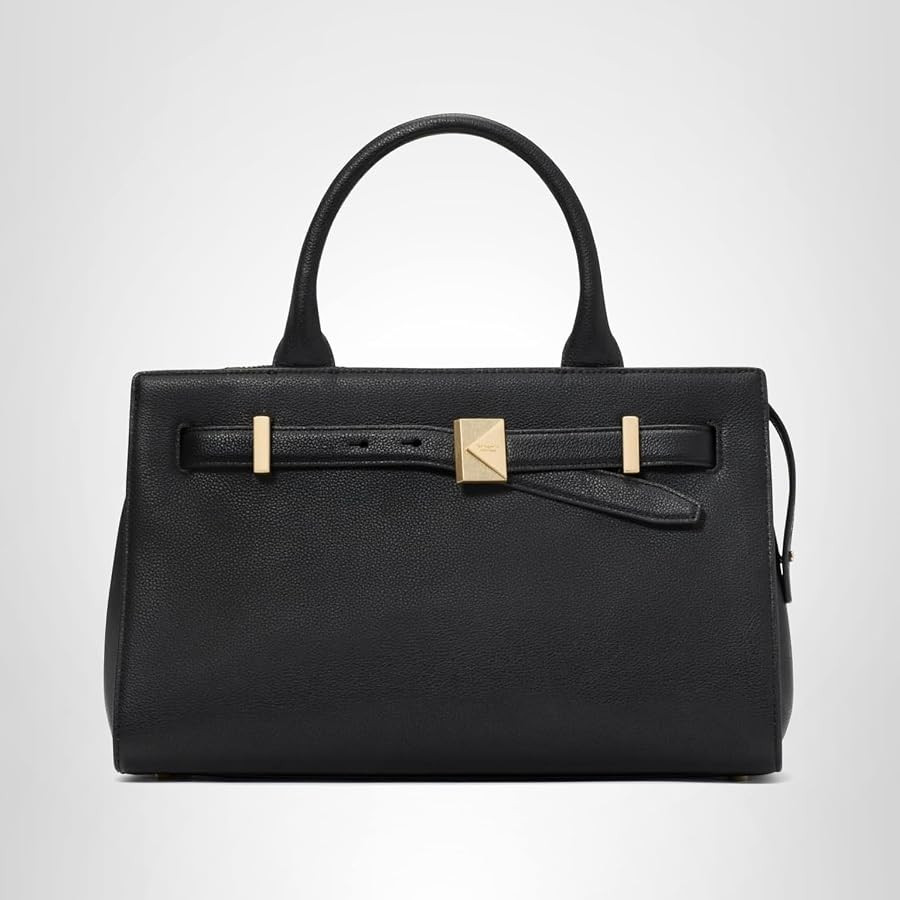 kate spade new york womens Deco Pebbled Leather Medium Satchel | Amazon (US)