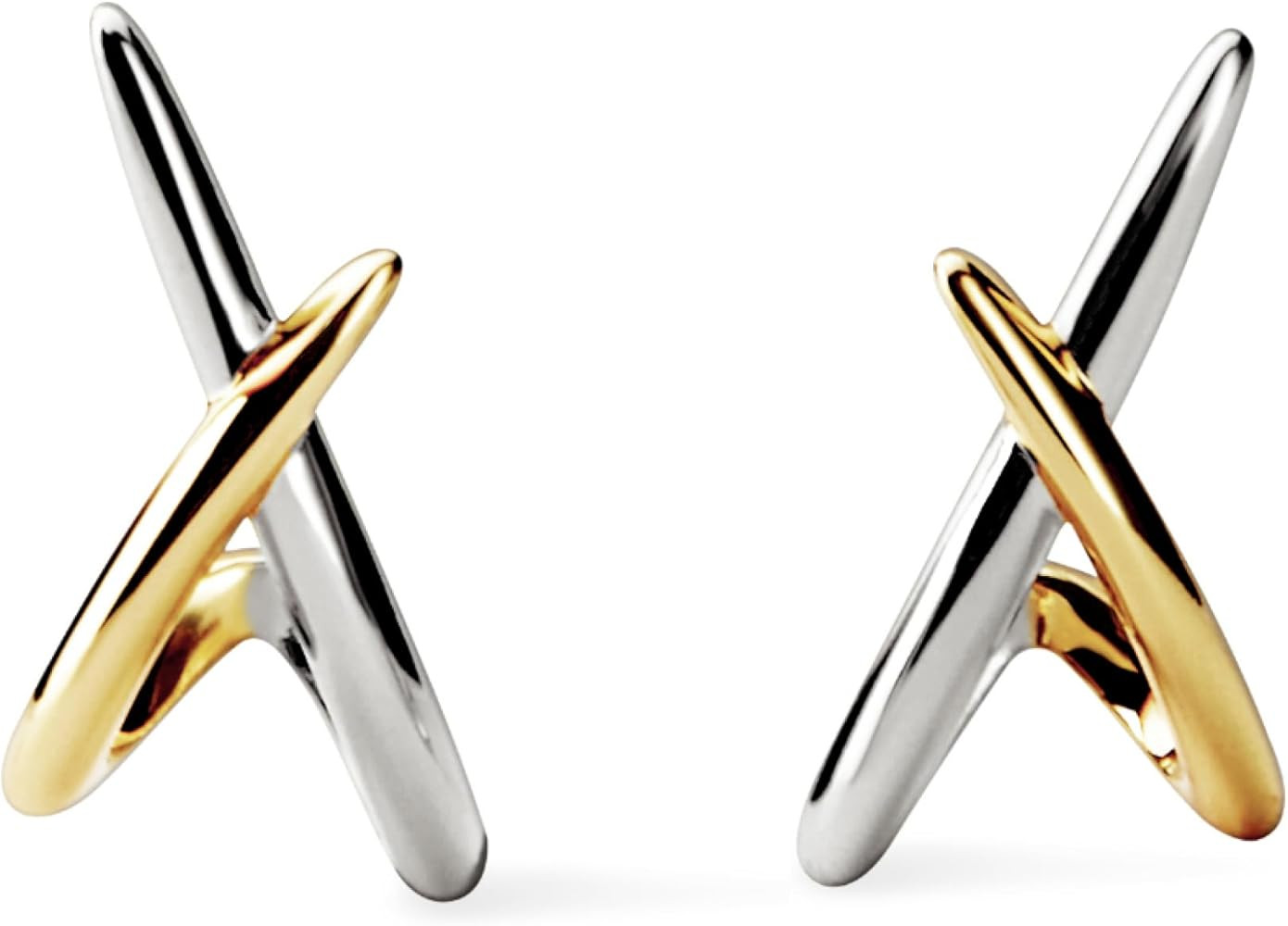 Ana Luisa Trendy Stud Earrings for Women - 14K Gold Plated and Silver Rhodium Plated Earring Stud... | Amazon (US)