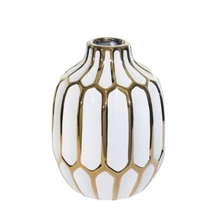Sagebrook Home Ceramic Vase 8", White/Goldbrand Sagebrook Home1 / 3Today$32.99 7SmileHigh Satis... | Bed Bath & Beyond