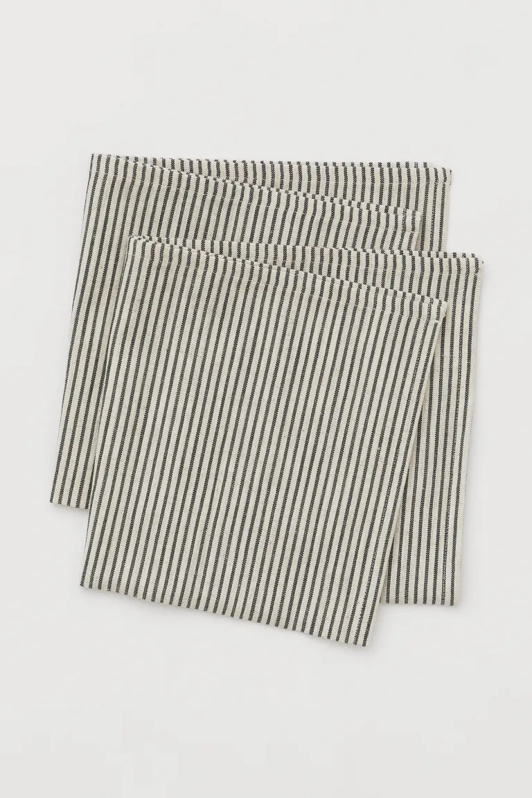 2-pack Linen-blend Napkins | H&M (US + CA)