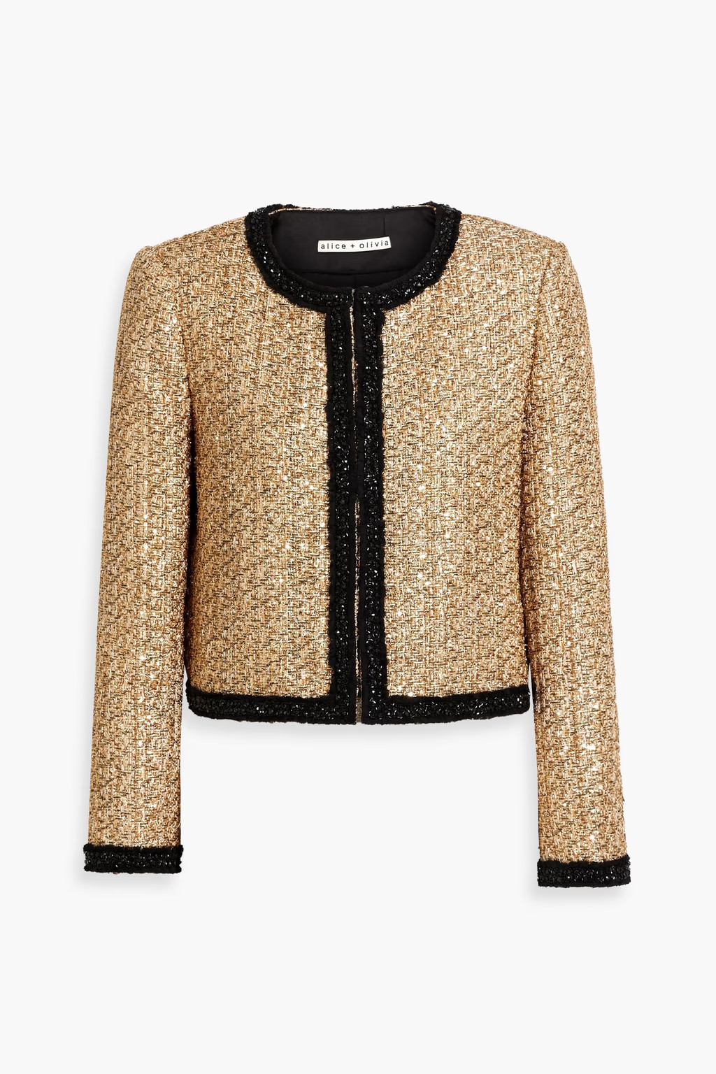 Landon embellished metallic tweed jacket | The Outnet (US and CA)
