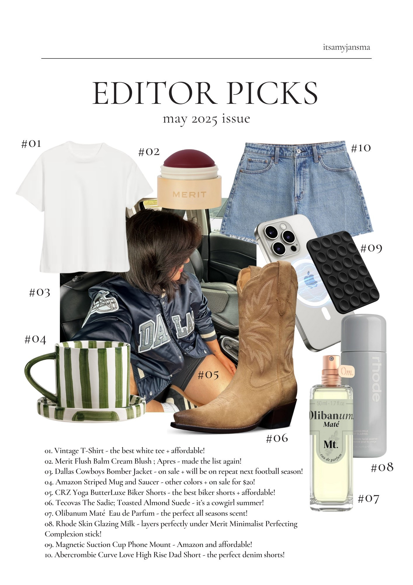 Editor Picks - May 2025 Issue!

fashion favorites, may favorites, spring fashion, summer fashion, fashion trends 2025 

#LTKSummerEdit #LTKStyleTip #LTKSeasonal