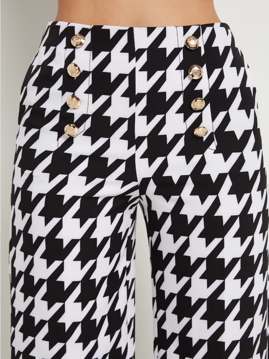 Houndstooth High-Waisted Wide-Leg Pant - New York & Company | New York & Company