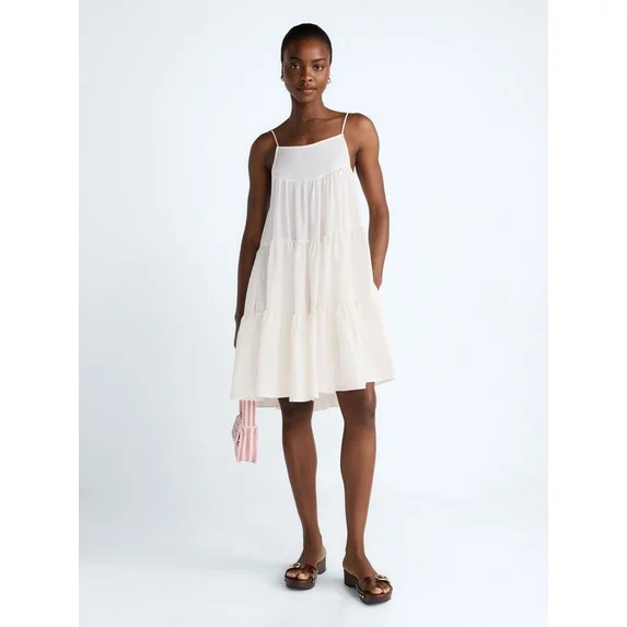 Scoop Women’s Flowy Tier Mini Dress, Sizes XS-XXL | Walmart (US)