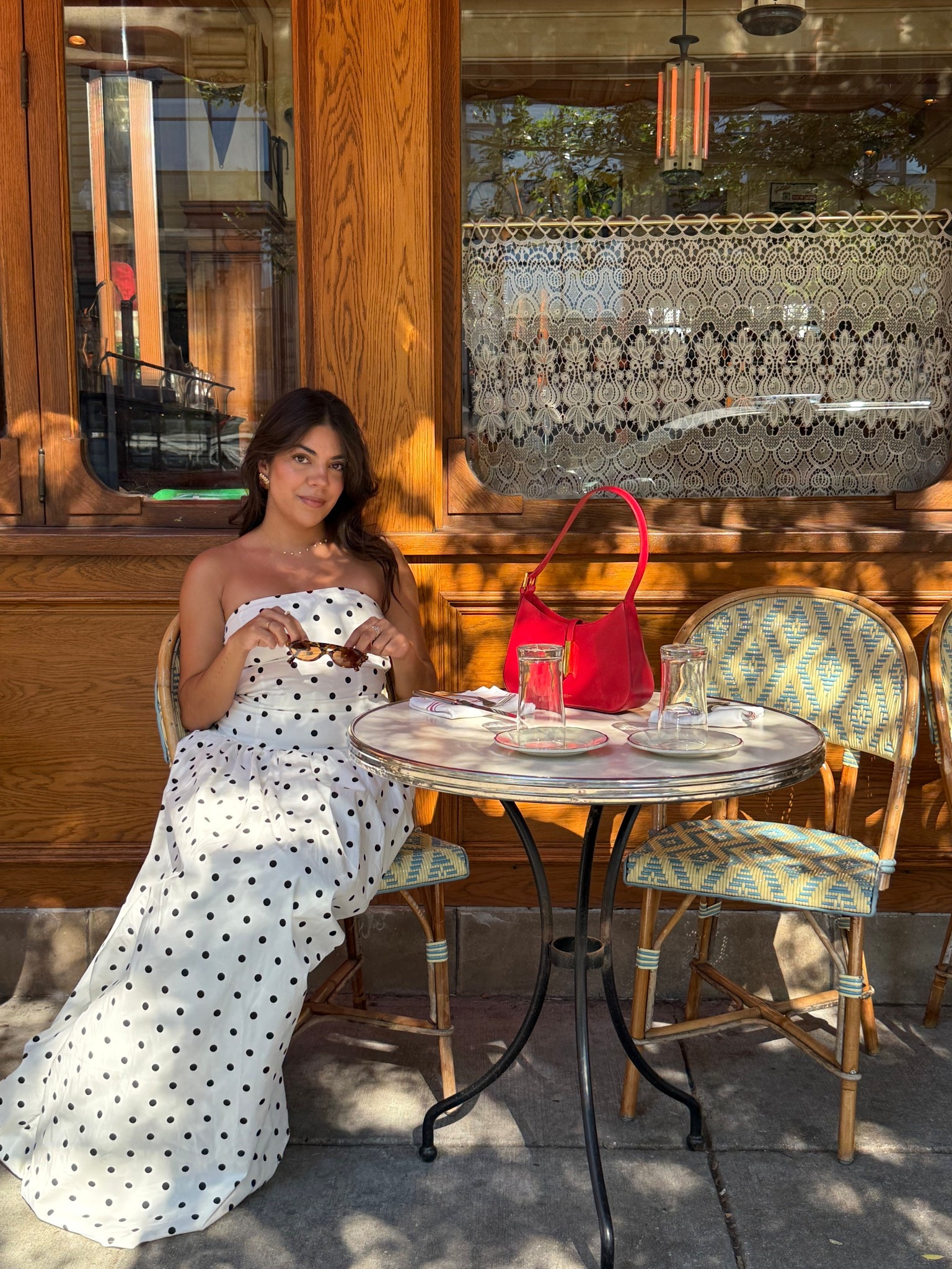 Polka dots are for fall too 

Maxi dress, polkadot dress, peppermayo, demellier, red shoulder bag, red bag, Paris style, European style, cafe outfit, statement earrings, fall outfit 

#LTKStyleTip #LTKPetite #LTKItBag