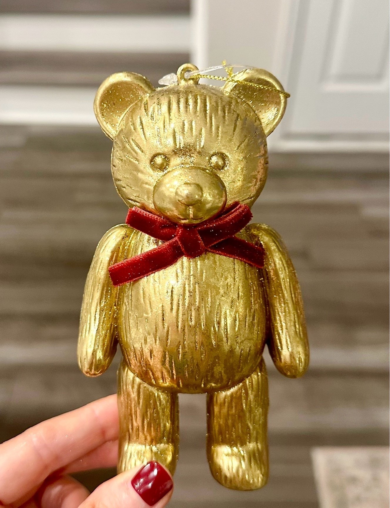 Gold Bear with Bow Christmas Ornament - the one I had to hunt for! I wouldn’t wait on him at $1.97 he’s selling out already! 

He’s out of stock at the 2 stores closest to me. No shipping available. I was able to do pickup at a store near an event I went to

Christmas Tree Ornament. Christmas Decor. Christmas Decorations. Traditional Christmas. Nostalgic Christmas

#LTKSeasonal #LTKHome