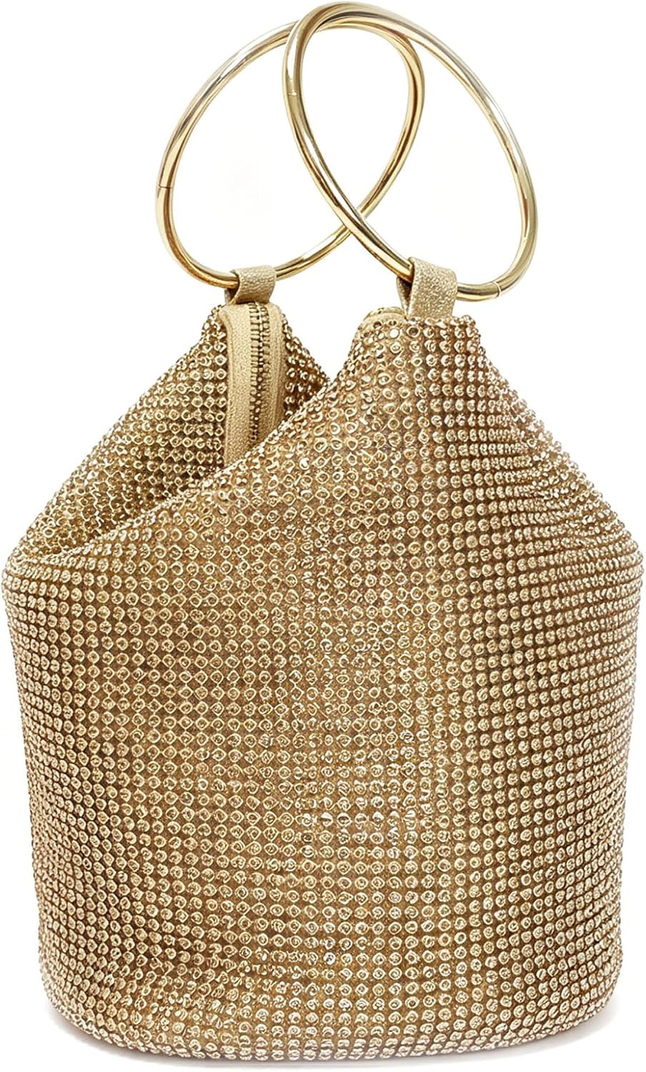 Women's Evening Handbags, Sparkly Gold Rhinestone Clutch Purses Evening Bag | Amazon (US)