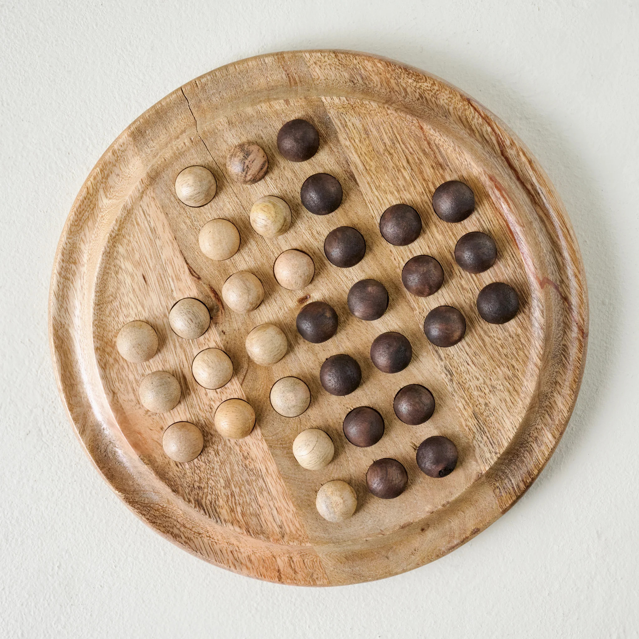 Wooden Solitaire Game Board | Magnolia