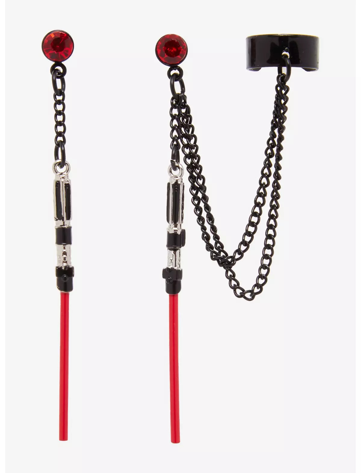 Star Wars Darth Vader Lightsaber Cuff Earrings | Hot Topic