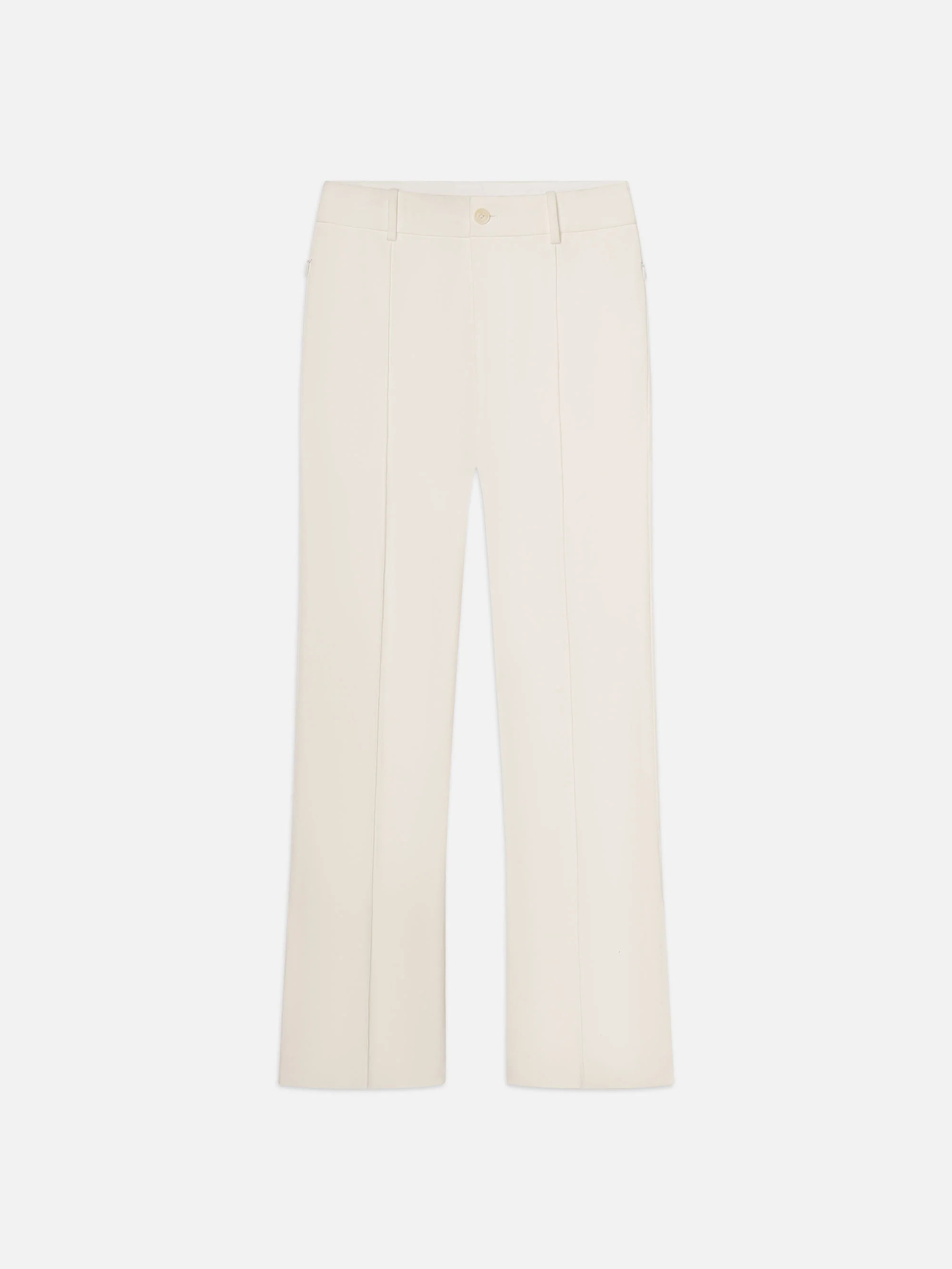 Cropped Kick Flare Trouser -- Alabaster | Frame Denim