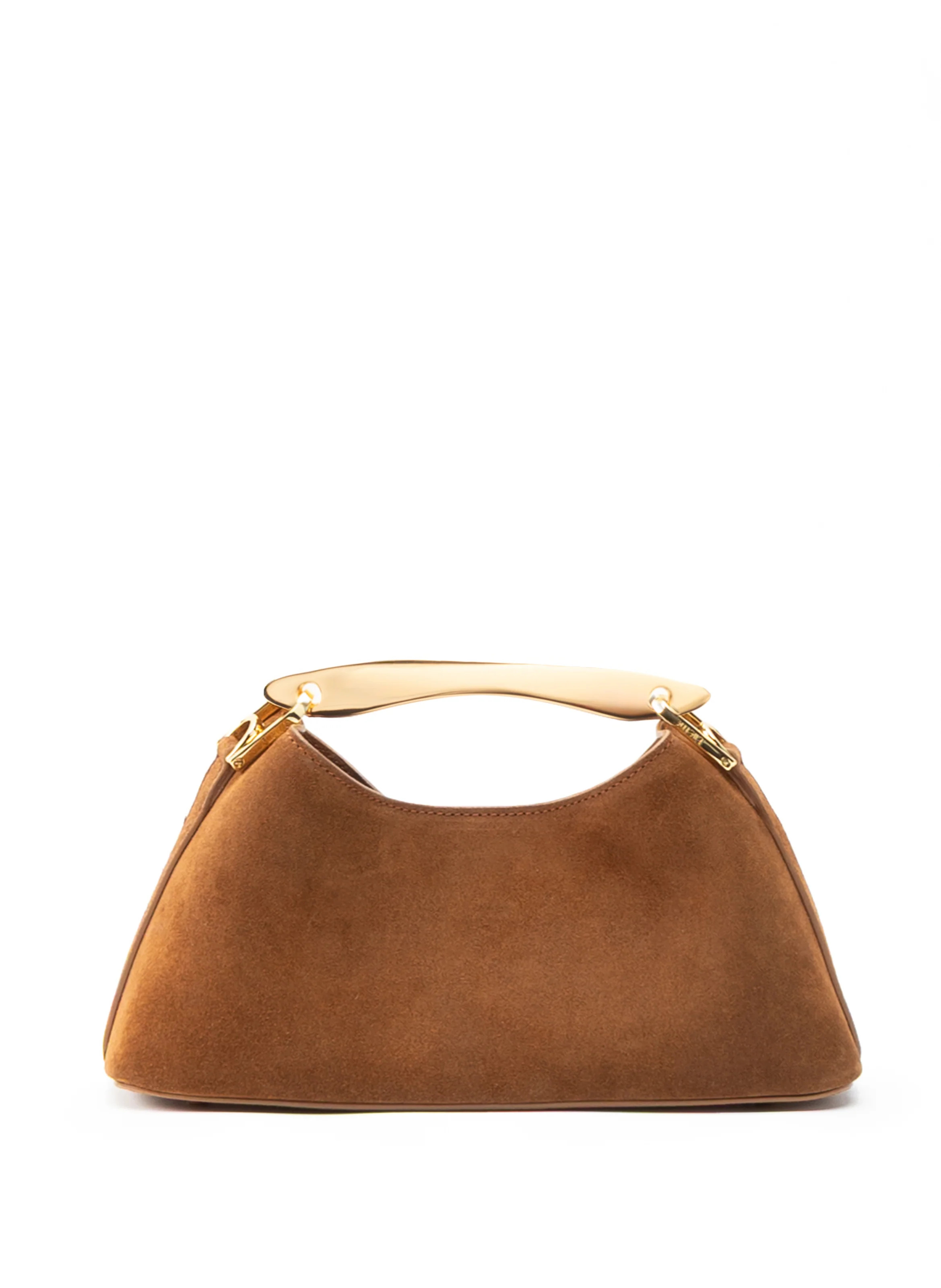 Mini Boomerang Suede Cognac - Micro Bags for Women - Elleme | Elleme